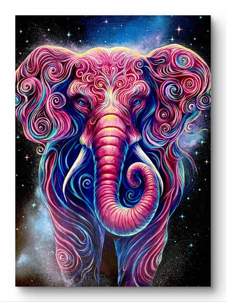 ガネーシャの意味とは？成功と障害除去の象徴を描いた絵画「Cosmic